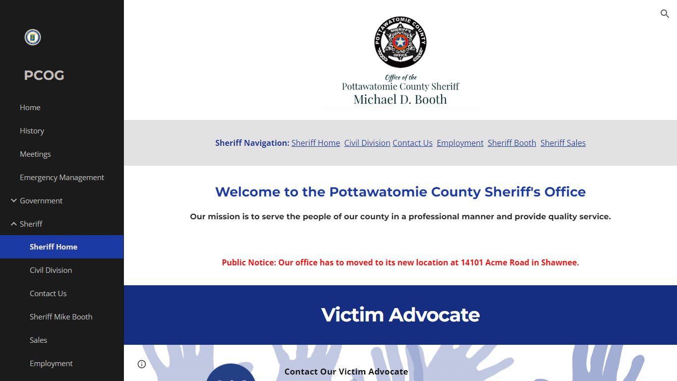 PCOG - Sheriff Home